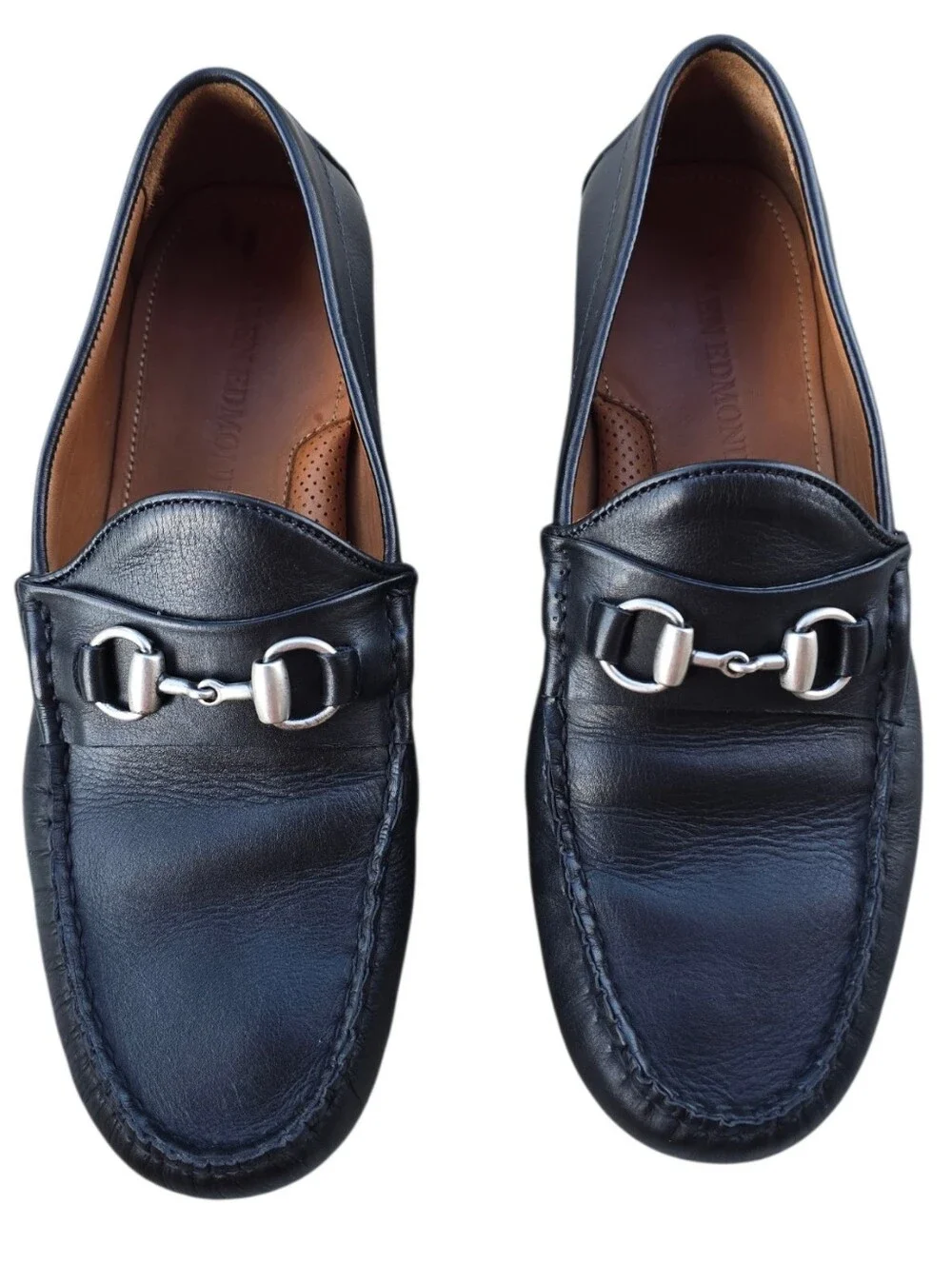 Allen Edmonds Sebastian Bit Driving Loafer Black Leather Mens Size 10.5
